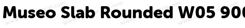 Museo Slab Rounded W05 900字体转换